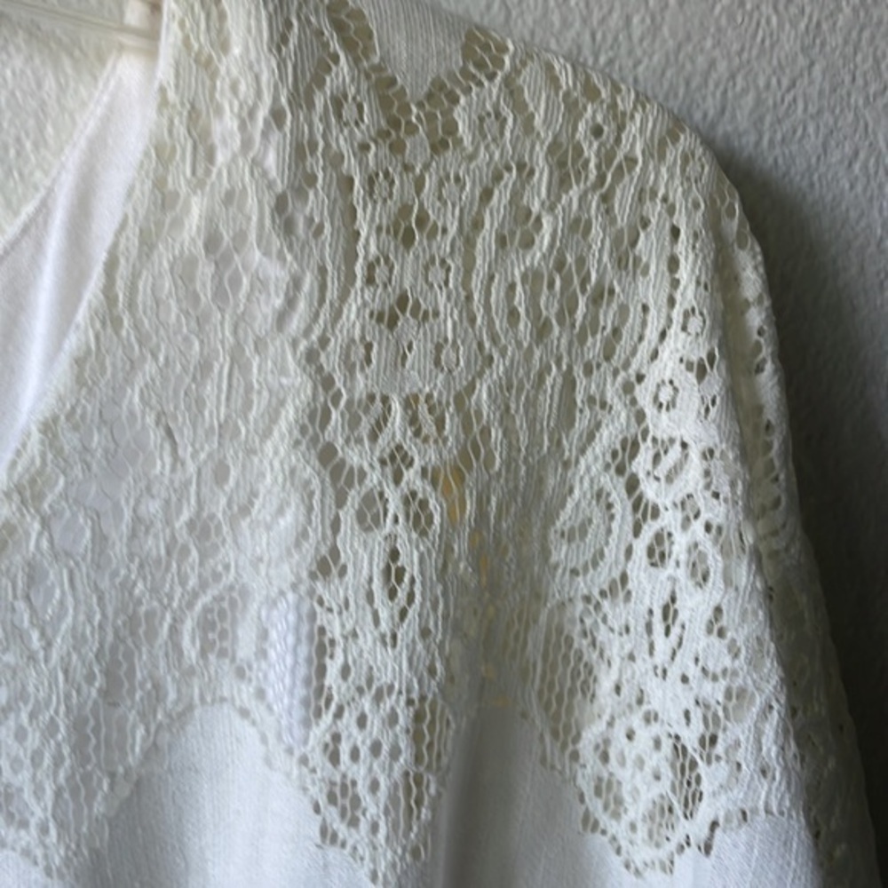 NWT artesian crafted by democracy top ivory lace size large - Picture 3 of 12